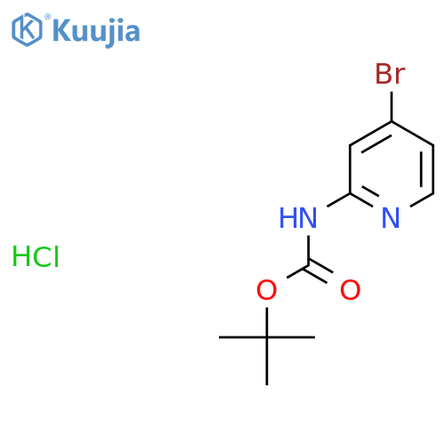 tert-Butyl (4-bromo-2-pyridinyl)carbamate hydrochloride structure