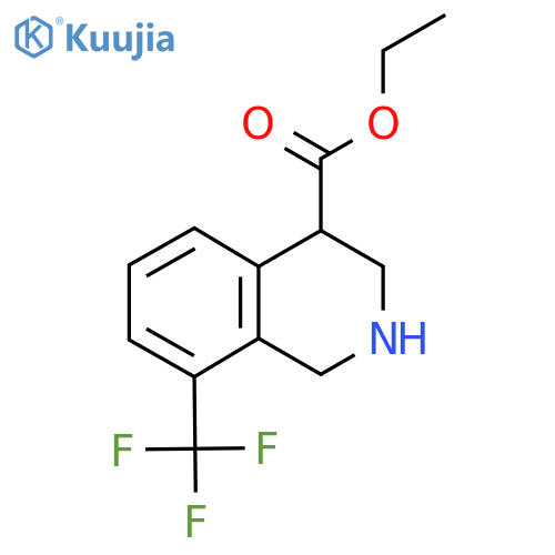 Ethyl 8-(trifluoromethyl)-1,2,3,4-tetrahydroisoquinoline-4-carboxylate structure