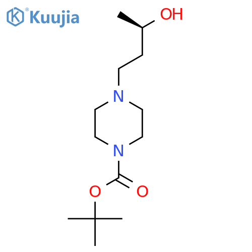 tert-butyl 4-(3R)-3-hydroxybutylpiperazine-1-carboxylate structure