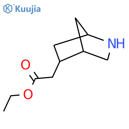 ethyl 2-{2-azabicyclo2.2.1heptan-5-yl}acetate structure
