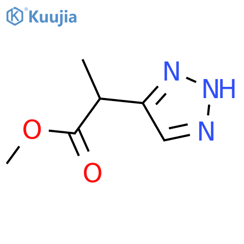 methyl 2-(1H-1,2,3-triazol-4-yl)propanoate structure