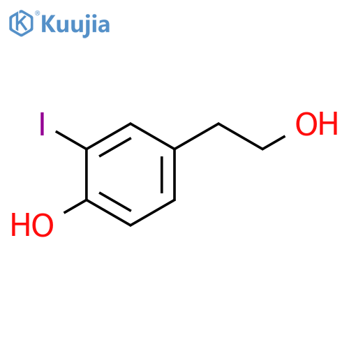 4-(2-hydroxyethyl)-2-iodophenol structure