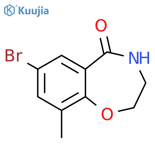 7-Bromo-9-methyl-3,4-dihydro-1,4-benzoxazepin-5(2H)-one structure