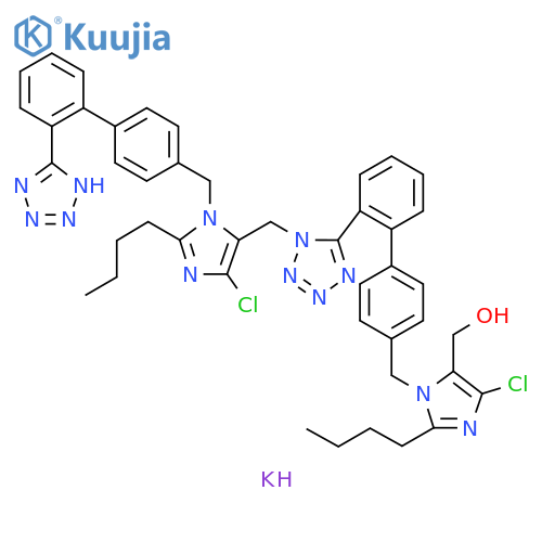 N1-Losartanyl-losartan (Losartan Impurity) Potassium Salt structure
