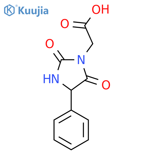 2-(2,5-Dioxo-4-phenyl-1-imidazolidinyl)acetic Acid structure