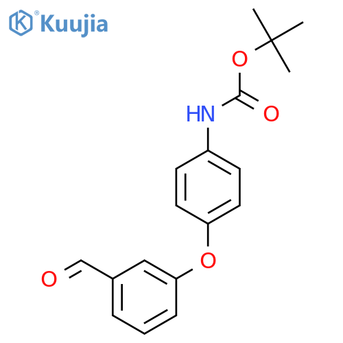 Tert-butyl N-[4-(3-formylphenoxy)phenyl]carbamate structure