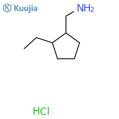 (2-ethylcyclopentyl)methanamine hydrochloride structure