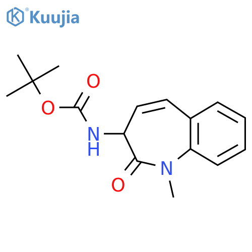 Tert-Butyl (1-methyl-2-oxo-2,3-dihydro-1H-benzo[b]azepin-3-yl)carbamate structure