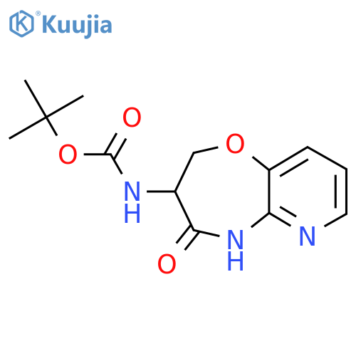 Tert-Butyl (S)-(4-oxo-2,3,4,5-tetrahydropyrido[3,2-b][1,4]oxazepin-3-yl)carbamate structure