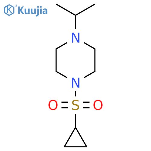 1-(cyclopropanesulfonyl)-4-(propan-2-yl)piperazine structure