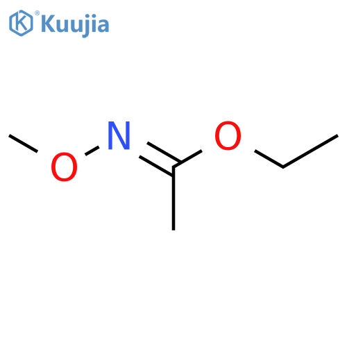 Ethanimidic acid,N-methoxy-, ethyl ester structure