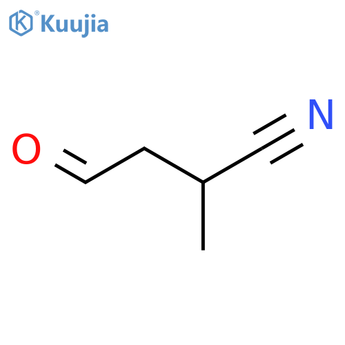 Butanenitrile, 2-methyl-4-oxo- structure