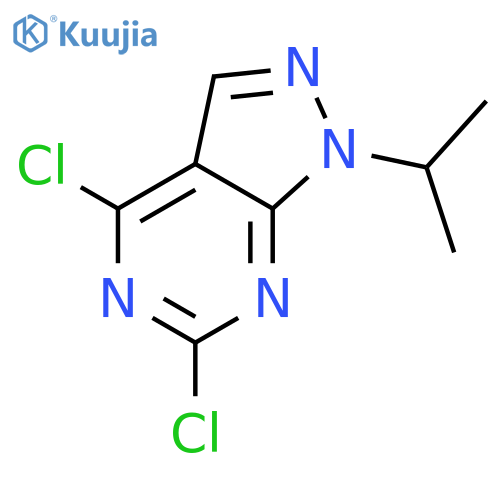 4,6-dichloro-1-(propan-2-yl)-1H-pyrazolo[3,4-d]pyrimidine structure