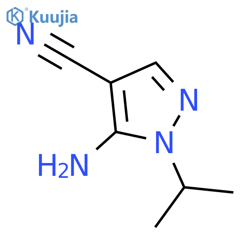 5-Amino-1-isopropyl-1H-pyrazole-4-carbonitrile structure