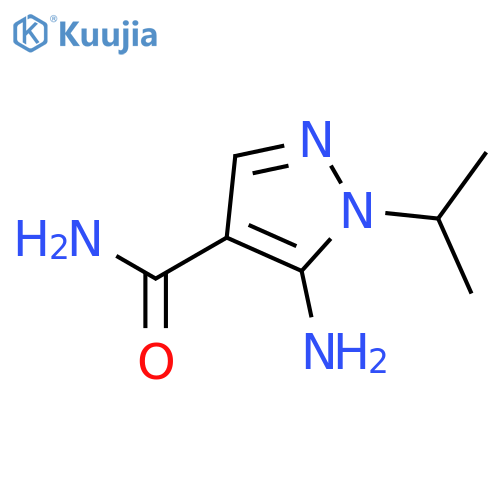 5-amino-1-(propan-2-yl)-1H-pyrazole-4-carboxamide structure