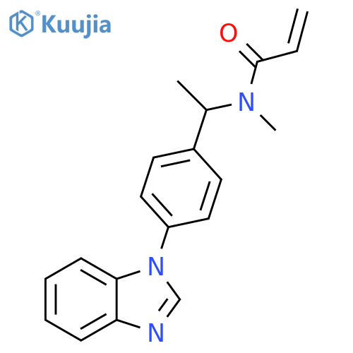 N-[1-[4-(1H-Benzimidazol-1-yl)phenyl]ethyl]-N-methyl-2-propenamide structure