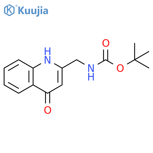 tert-butyl N-(4-hydroxyquinolin-2-yl)methylcarbamate structure