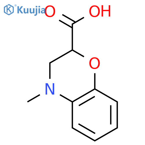 4-methyl-3,4-dihydro-2H-1,4-benzoxazine-2-carboxylic Acid structure