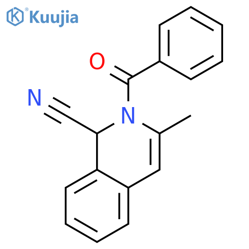 1-Isoquinolinecarbonitrile,2-benzoyl-1,2-dihydro-3-methyl- structure