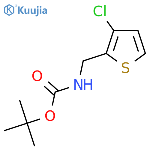 tert-butyl N-[(3-chlorothiophen-2-yl)methyl]carbamate structure