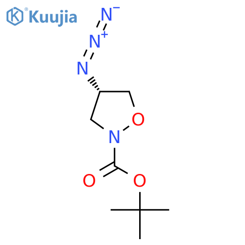 Tert-butyl (4S)-4-azido-1,2-oxazolidine-2-carboxylate structure