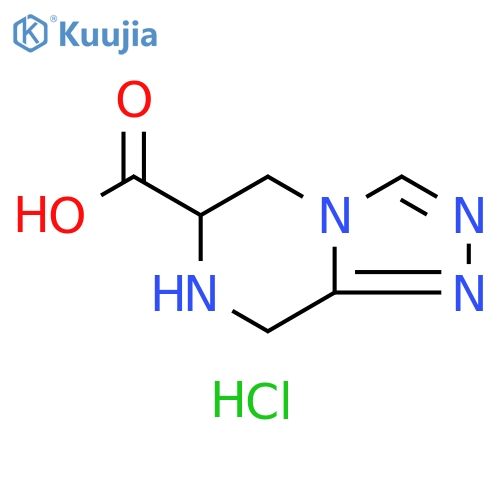 5H,6H,7H,8H-[1,2,4]triazolo[4,3-a]pyrazine-6-carboxylic acid dihydrochloride structure
