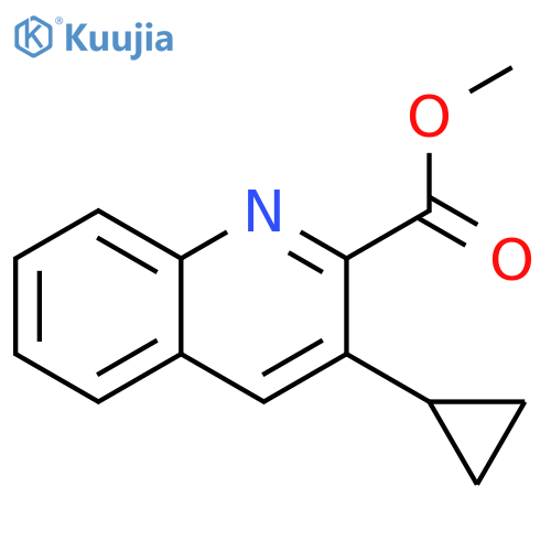 methyl 3-cyclopropylquinoline-2-carboxylate structure