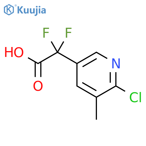 2-(6-chloro-5-methylpyridin-3-yl)-2,2-difluoroacetic acid structure