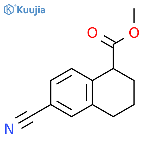 methyl 6-cyano-1,2,3,4-tetrahydronaphthalene-1-carboxylate structure