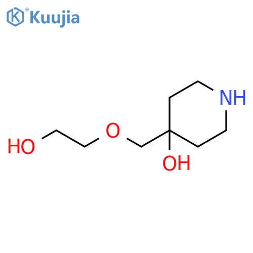4-Piperidinol, 4-[(2-hydroxyethoxy)methyl]- structure
