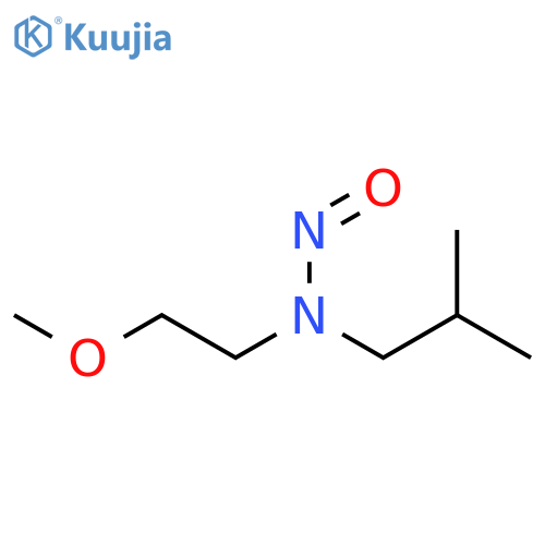 (2-methoxyethyl)(2-methylpropyl)nitrosoamine structure