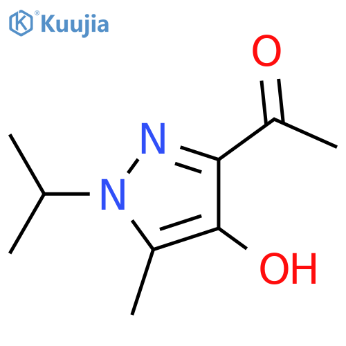 1-[4-hydroxy-5-methyl-1-(propan-2-yl)-1H-pyrazol-3-yl]ethan-1-one structure