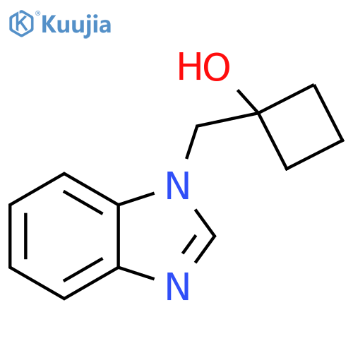 1-[(1H-1,3-Benzodiazol-1-yl)methyl]cyclobutan-1-ol structure
