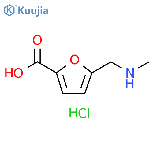 5-[(methylamino)methyl]furan-2-carboxylic acid hydrochloride structure
