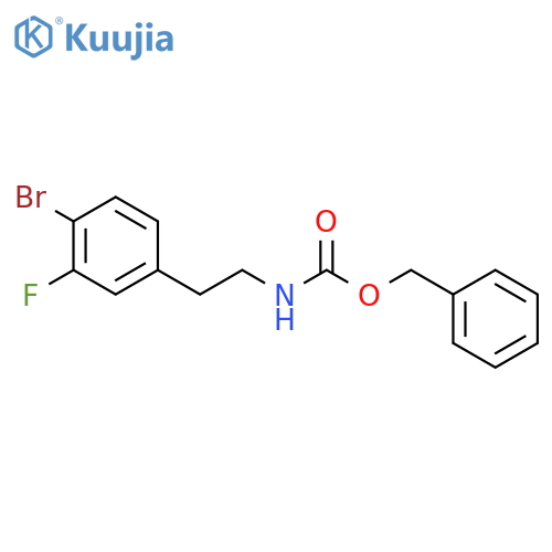 benzyl N-2-(4-bromo-3-fluorophenyl)ethylcarbamate structure