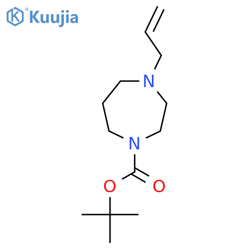 Tert-butyl 4-(prop-2-en-1-yl)-1,4-diazepane-1-carboxylate structure