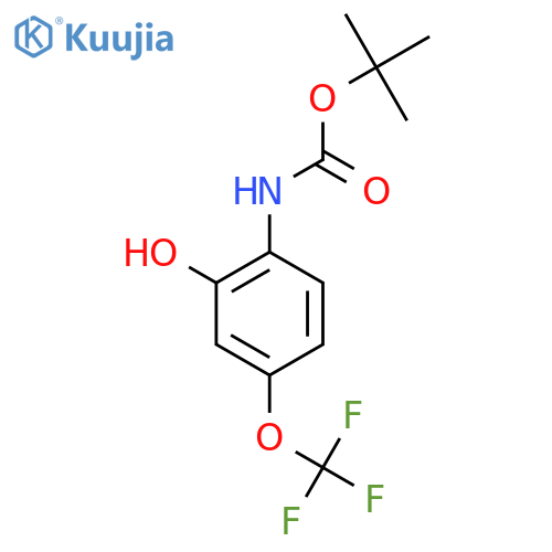 tert-butyl N-2-hydroxy-4-(trifluoromethoxy)phenylcarbamate structure