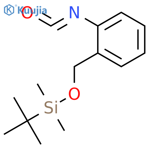 Silane, (1,1-dimethylethyl)[(2-isocyanatophenyl)methoxy]dimethyl- structure