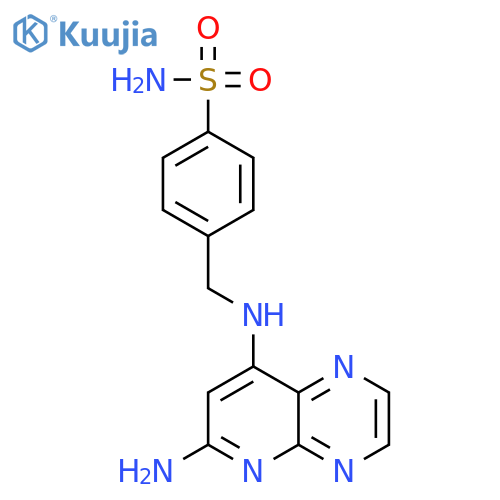Benzenesulfonamide,4-[[(6-aminopyrido[2,3-b]pyrazin-8-yl)amino]methyl]- structure