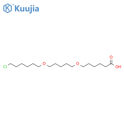Hexanoic acid, 6-[[5-[(6-chlorohexyl)oxy]pentyl]oxy]- structure