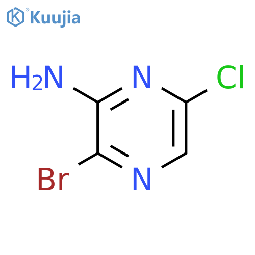 3-bromo-6-chloropyrazin-2-amine structure