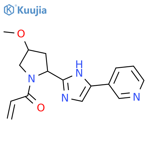 1-{4-Methoxy-2-[4-(pyridin-3-YL)-1H-imidazol-2-YL]pyrrolidin-1-YL}prop-2-EN-1-one structure