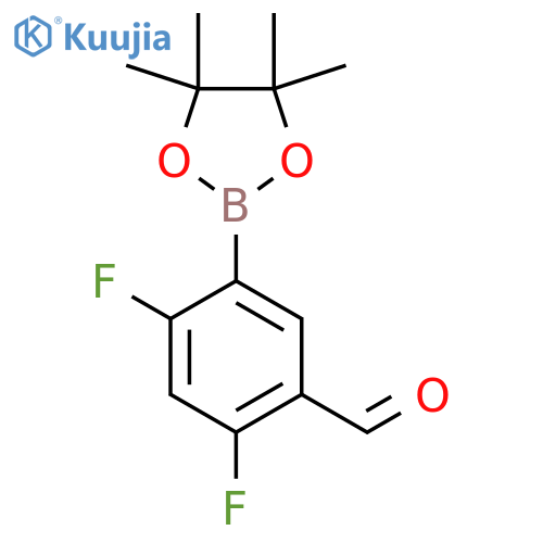 2,4-Difluoro-5-formylphenylboronic acid pinacol ester structure