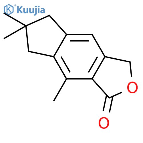 1H-Indeno[5,6-c]furan-1-one, 3,5,6,7-tetrahydro-6,6,8-trimethyl- structure