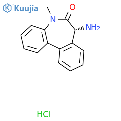(+)-(r)-7-Amino-5-methyl-5h,7h-dibenzo[b,d]azepin-6-one hydrochloride structure