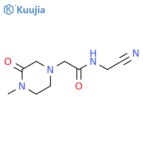 N-(Cyanomethyl)-2-(4-methyl-3-oxopiperazin-1-yl)acetamide structure