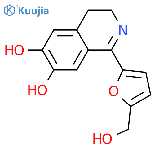 3,4-Dihydro-1-[5-(hydroxymethyl)-2-furanyl]-6,7-isoquinolinediol structure