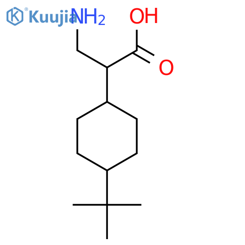 3-amino-2-(4-tert-butylcyclohexyl)propanoic Acid structure