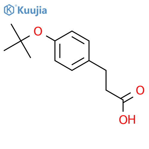3-(4-tert-butoxyphenyl)propanoic acid structure