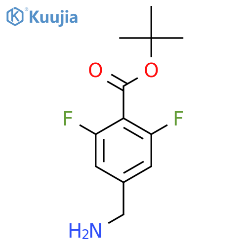 Tert-butyl 4-(aminomethyl)-2,6-difluorobenzoate structure